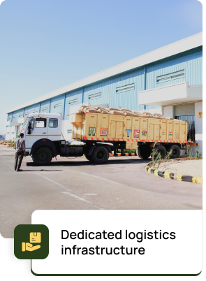 Dedicated logistics infrastructure