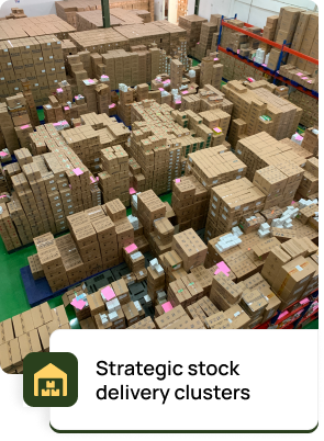 Strategic stock delivery clusters